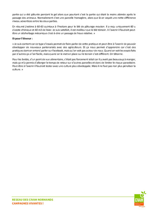 Fichier:Rapport CIVAM essai paturage blé Samuel Foubert.pdf